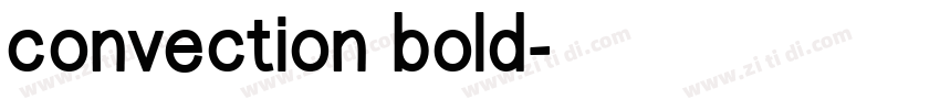 convection bold字体转换